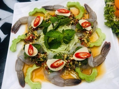 กุ้งแช่น้ำปลา