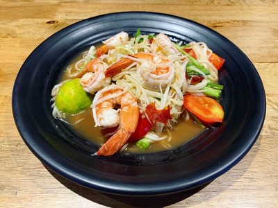 ส้มตำกุ้งสด