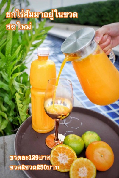 [2%] เมื่อสั่ง น้ำส้มขวดใหญ่ 10 ขวด (1000ml)