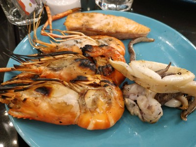 กุ้งใหญ่เผา