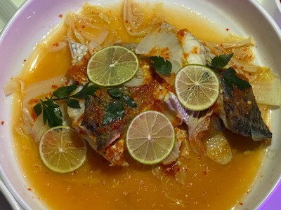 ปลานึ่งมะนาว