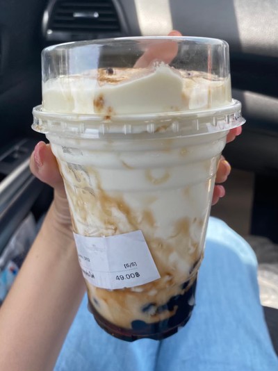 นมสดพ่นไฟ