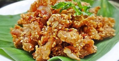 แหนมเอ็นไก่ทอด