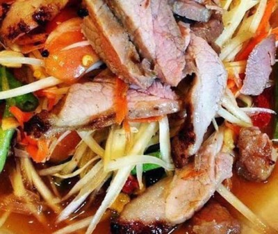 ตำหมูย่างปลาร้า