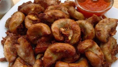 ใส้ตันทอดกระเทียม