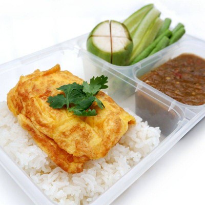 ข้าวน้ำพริกปลาทู+ ไข่เจียว (2-7)