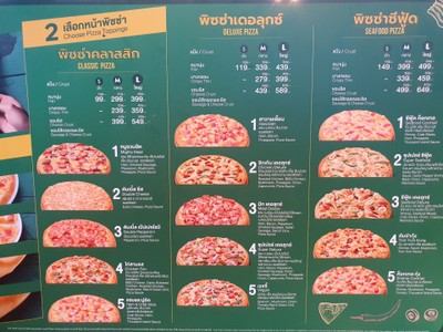 ป้ายราคาหรือสมุดเมนู