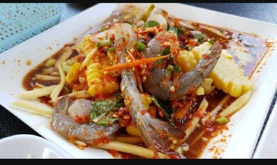 ยำกุ้งสด