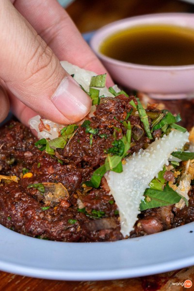 เมนูของร้าน ลาบพันแหวน