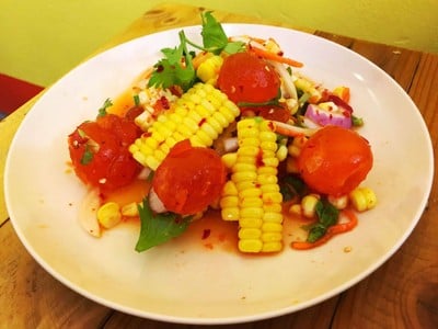 ตำข้าวโพดไข่แดง