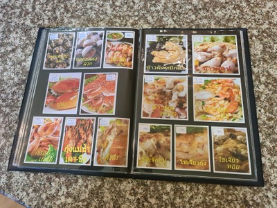 ป้ายราคาหรือสมุดเมนู