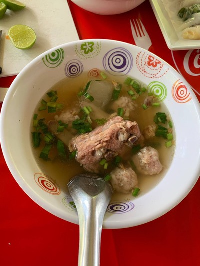 น้ำซุปหมูเด้ง+เล้ง