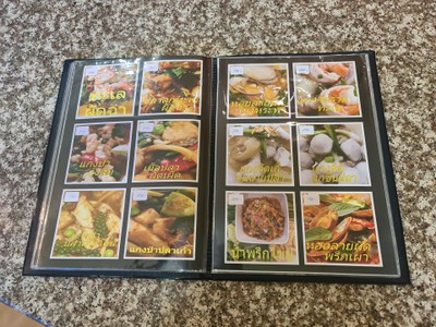 ป้ายราคาหรือสมุดเมนู