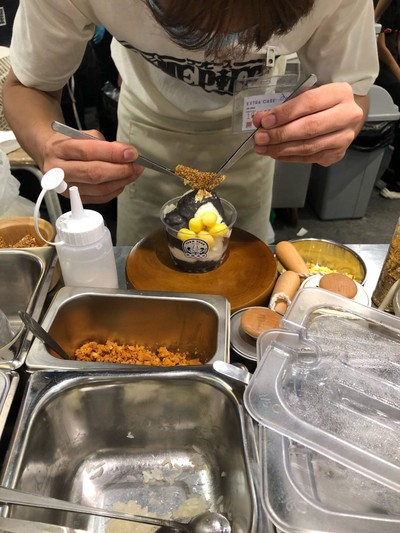 ไอศครีมน้ำเต้าหู้ซุปงาดำ