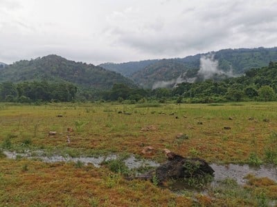 บรรยากาศ อ่างเก็บน้ำทรายทอง