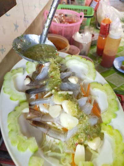 กุ้งแช่น้ำปลา
