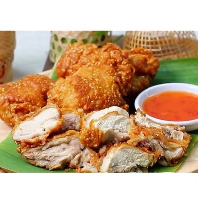 สะโพกไก่ทอด