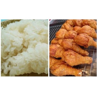 ข้าวเหนียว+น่องไก่1ชิ้น