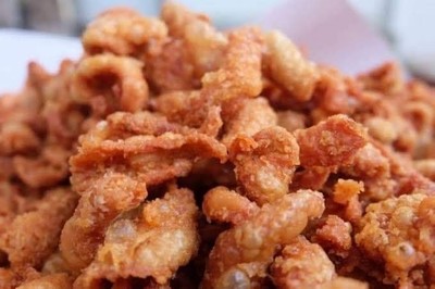 หนังไก่ทอด