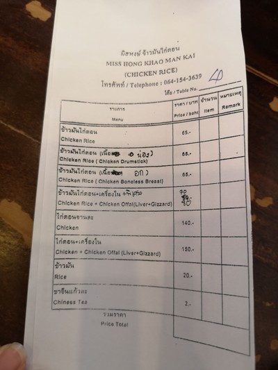 ป้ายราคาหรือสมุดเมนู