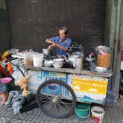 หน้าร้าน เต้าฮวย เฉาก๊วย เฮียมัก ท่าเตียน