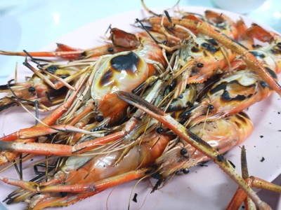 กุ้งใหญ่เผา