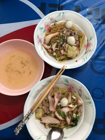 บะหมี่+เกี๊ยวแห้ง