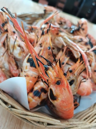 กุ้งใหญ่เผา