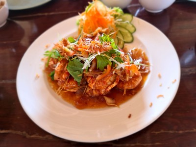 กุ้งลายเสือซอสมะขาม