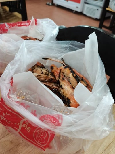 กุ้งใหญ่เผา