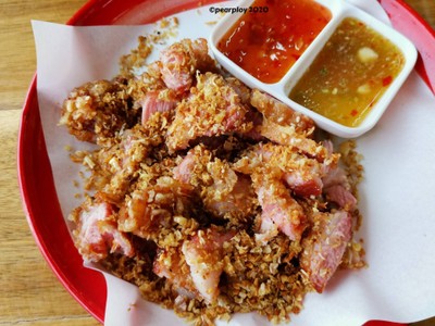 หมูสามชั้นทอด
