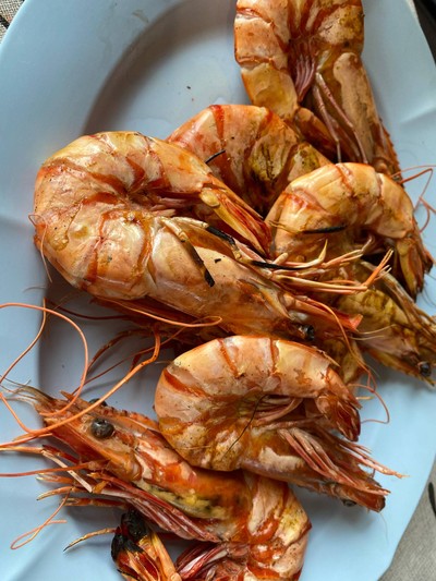 กุ้งเผา Sea Prawns (Grilled,Baked,Steamed) (s)