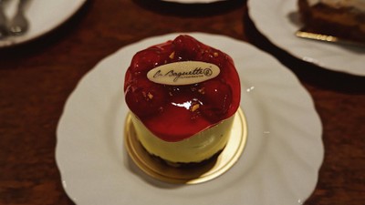 cherry & lemon cheese cake