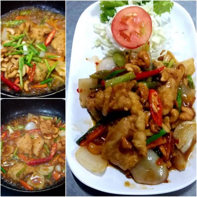 วิธีทำ ไก่ผัดเม็ดมะม่วง