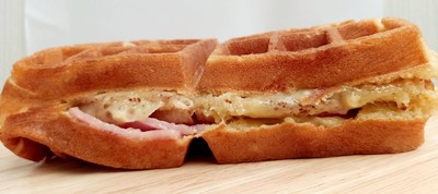 วาฟเฟิลวนิลา ดับเบิ้ลแฮมชีส!!!!