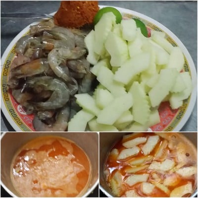 วิธีทำ แกงส้มกุ้งมะละกอ