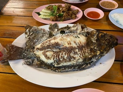 เมนูของร้าน โต้งปลาเผา