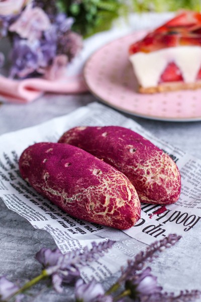 🍠 Sweet Potato Mochi & Cheese Bread