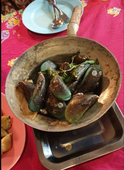 หอยแมงภู่อบ