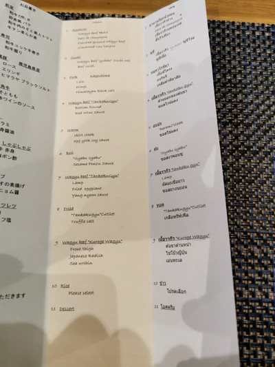 ป้ายราคาหรือสมุดเมนู