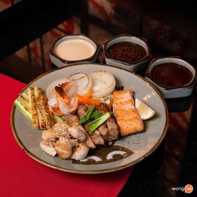 เมนูของร้าน Benihana โรงแรม Anantara Riverside Bangkok & Spa