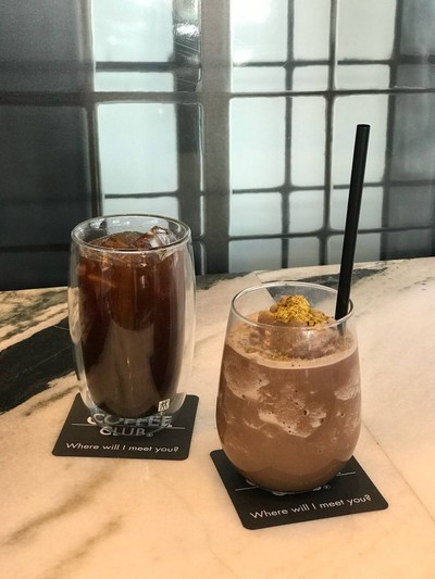 Nutty chocolate frappe