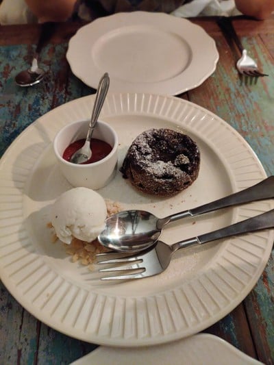 Chocolate Lava with Mixed Berries Sauce
