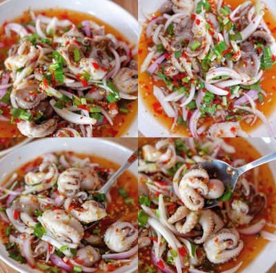 ยำปลาหมึก