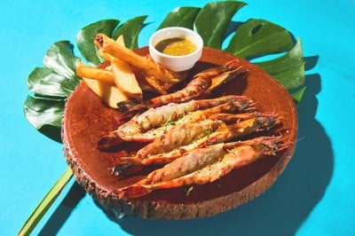 POUND OF GARLIC SAUTEED TIGER PRAWN
