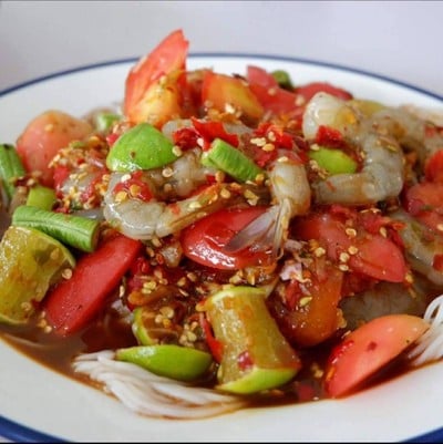 ตำขนมจีนทะเล