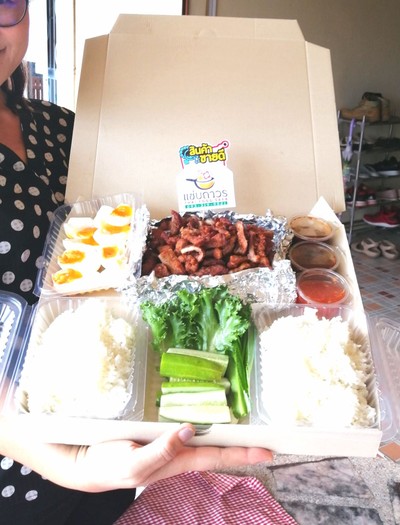 ข้าวหมูทอดXL