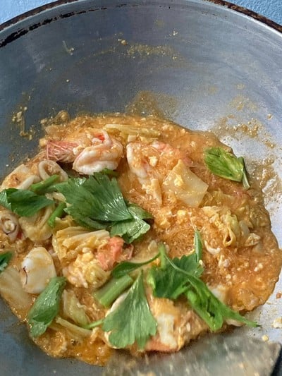 วิธีทำ  เมนูสูตรอาหาร สุกี้แห้งทะเล