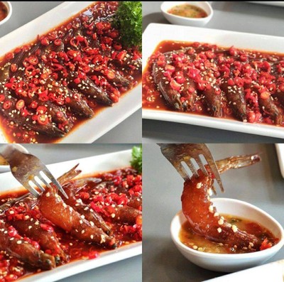 ยำกุ้งดองน้ำปลา
