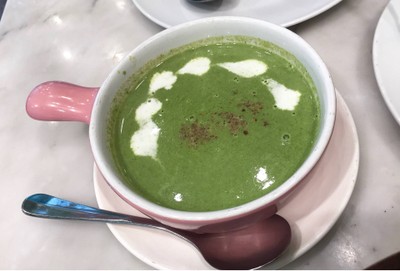 ซุปผักบล็อคเคอรี่ผักโขม